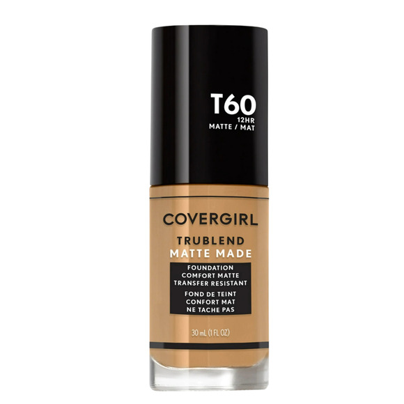 COVERGIRL Lot 2 TruBlend Matte Made Foundation T60 Warm Sun 1oz Each New - Picture 6 of 12